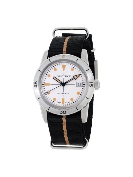 NWT Glycine Sea Kraken Automatic Silver Dial Unisex Watch